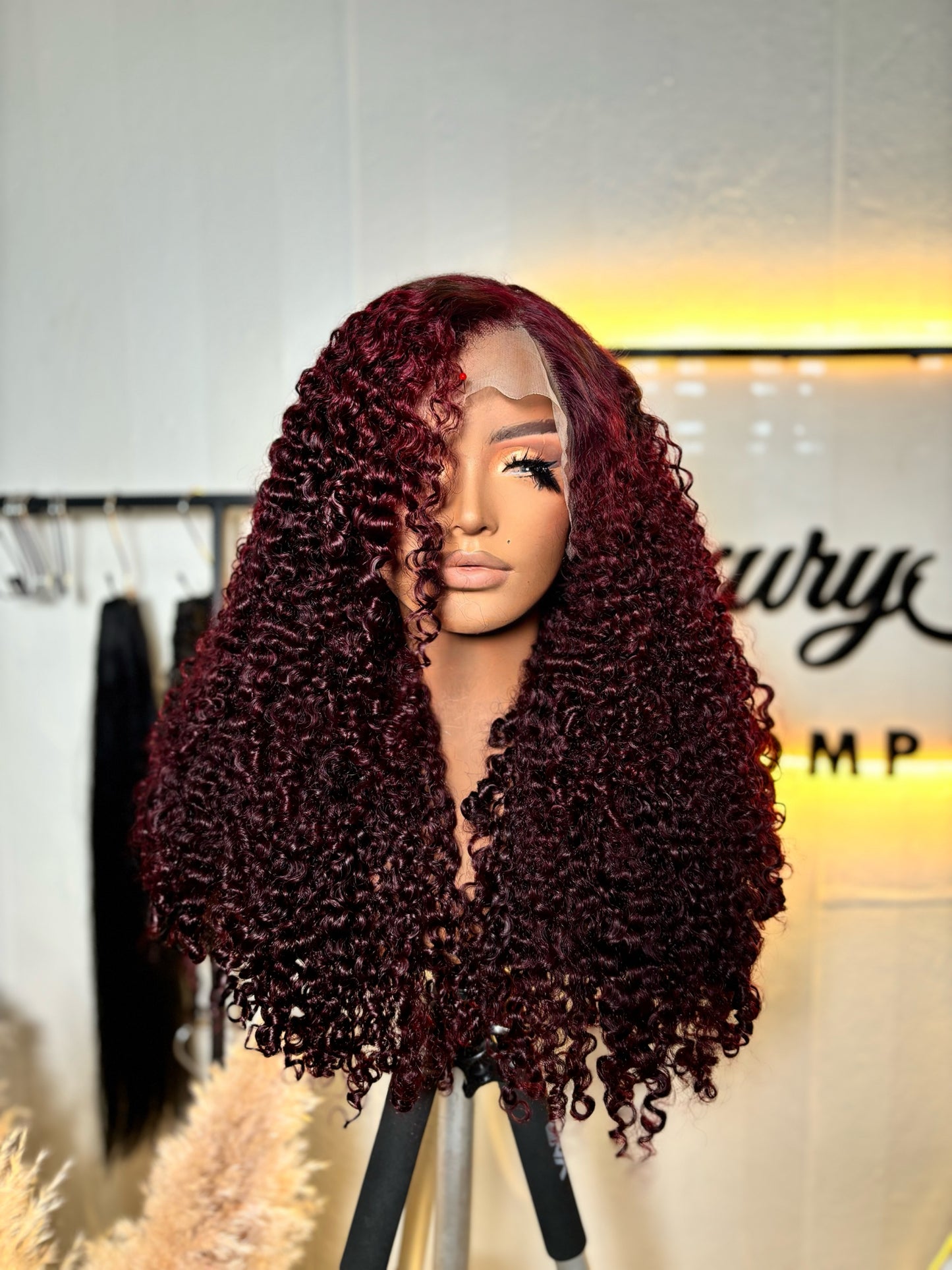 Perfectly Drawn© Wine Red Wig