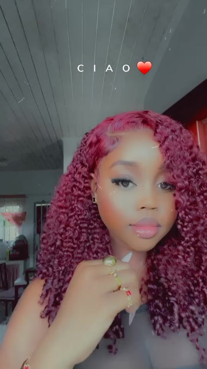 Perfectly Drawn© Wine Red Wig